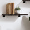 vidaXL - Wandschap - 40x20x2 - cm - behandeld - massief - eikenhout - donkerbruin