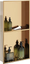 vidaXL - Douchenis - 32x62x9 - cm - roestvrijstaal - geborsteld - goudkleurig