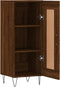 vidaXL - Dressoir - 34,5x34x90 - cm - bewerkt - hout - bruin - eikenkleur