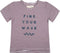 Find Your Wave - Shirt - Biologisch katoen - Paars gestreept
