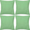 vidaXL - Kussenhoezen - katoen - 50 - x - 50 - cm - wit - 4 - stuks