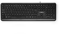 Nedis KBMU200BK - Toetsenbord AZERTY FR - Multimediatoetsen - Zwart
