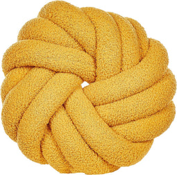 AKOLA - Sierkussen - Mosterdgeel - 31 x 31 cm - Bouclé