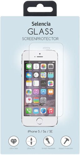 Selencia Gehard Glas Screenprotector - iPhone SE (2016) / 5 / 5s - 9H gehard glas - Transparant