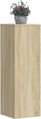 vidaXL - Plantenstandaard - 33x33x100 - cm - bewerkt - hout - sonoma - eikenkleurig