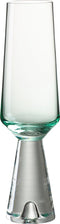 J-Line glas champagne Walker - glas - transparant/azuur - 4 stuks
