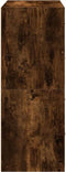 vidaXL - Kasten - met - 2 - lades - 2 - st - 60x31x40 - cm - bewerkt - hout - gerookt - eiken