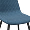 vidaXL - Eetkamerstoelen - 2 - st - fluweel - blauw