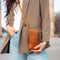 Leren Telefoontasje Cognac Valdes