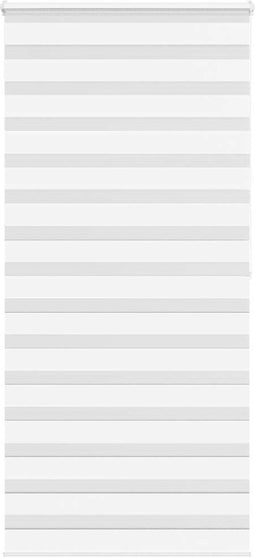 vidaXL - Zebra - rolgordijn - 105x200 - cm - stofbreedte - 100,9cm - polyester - wit