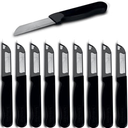 Solingen Schilmesje - RVS Glad - Robuust Handvat 16 cm Zwart (10 stuks)
