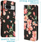 iMoshion Hoesje Geschikt voor Google Pixel 8 Pro Hoesje Met Pasjeshouder - iMoshion Design Softcase Bookcase - Meerkleurig / Blossom Watercolor Black