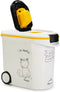 Curver Voedselcontainer Kat - 35L- 12KG - 28x49x43cm - Wit/Geel/Zwart