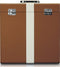 Lenco TTA-301BNWH - Platenkoffer - Opbergkoffer voor 30 LP's - Bruin-Wit