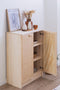 Astigarraga Aura - Wandkast - 2 deuren - 65x36x96cm - 100% massief grenen - Raffia fronten