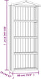 vidaXL - Tuinschuur - 87x33x222 - cm - geïmpregneerd - grenenhout