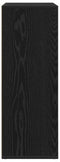 vidaXL - Dressoir - Zwart - Eiken - 60x31x84 - cm - Bewerkt - Hout