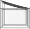 vidaXL - Hondenhok - met - dak - en - deuren - 4x2x2 - m - gegalvaniseerd - staal - grijs