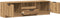 vidaXL - Tv-meubel - 140x35x40 - cm - bewerkt - hout - artisanaal - eikenkleur