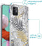 iMoshion Hoesje Geschikt voor Samsung Galaxy A51 Hoesje Met Koord - iMoshion Design Hoesje met Koord - Goud / Zwart / Transparant / Glamour Botanic