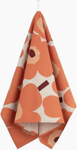 Marimekko Keukendoek Gebloemd oranje 47x70 cm