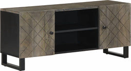 vidaXL - Tv-meubel - 105x33x46 - cm - massief - mangohout - zwart