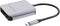 Conceptronic 3-in-1 Card Reader - Geheugenkaartlezer - USB 3.2 Gen 2 - Grijs