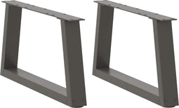 vidaXL - Eettafelpoten - 2 - st - V-vormig - 60x(30-31,3) - cm - staal - antraciet