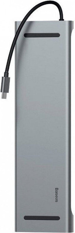 Baseus CATSXG0G - 11-in-1 USB-C Hub Station - 60W Power Delivery - Grijs