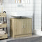 vidaXL - Wastafelkast - 63x29x55 - cm - bewerkt - hout - sonoma - eikenkleurig