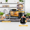 TZS First Austria - Vrijstaande Oven 30L - Convectie mini oven 3200W max 230°C - Zwart