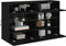 vidaXL - Tv-wandmeubel - met - LED-verlichting - 98,5x30x60,5 - cm - zwart
