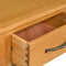 vidaXL - Wandtafel - 110x35x75 - cm - massief - eikenhout