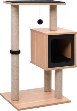 vidaXL - Kattenkrabpaal - met - sisal - krabmat - 82 - cm