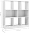 vidaXL - Boekenkast - 97,5x29,5x100 - cm - bewerkt - hout - hoogglans - wit