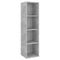 Tv-wandmeubel 37x37x142,5 cm bewerkt hout betongrijs