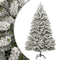 vidaXL - Kunstkerstboom - met - scharnieren - en - sneeuw - 210 - cm