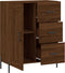 vidaXL - Dressoir - 69,5x34x90 - cm - bewerkt - hout - bruin - eikenkleur