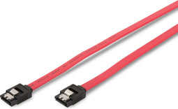 Assmann 2x SATA 7-pin - SATA kabel - 0.5 m - Rood Zwart (2 stuks)