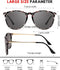 Photochromatische Zonnebril Unisex - Polarized Retro Ronde Glazen - UV400
