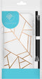 iMoshion Hoesje Geschikt voor iPhone SE (2022) / SE (2020) / 8 / 7 Hoesje Met Koord - iMoshion Design Hoesje met Koord - Wit / Meerkleurig / Goud / White Graphic