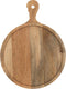 J-Line snijplank Rond Handvat Mango snijplank - hout - naturel