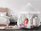 Kruzzel Grote Kindertent Grijs/Roze met Sterrenmotief