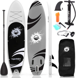 SereneLife Opblaasbaar Stand-Up Paddleboard - Antislip SUP Paddle Board met Peddel, Pomp, Leash en Accessoires - Leuk Opblaasbaar Paddleboard voor Volwassenen en Jeugd