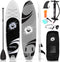SereneLife Opblaasbaar Stand-Up Paddleboard - Antislip SUP Paddle Board met Peddel, Pomp, Leash en Accessoires - Leuk Opblaasbaar Paddleboard voor Volwassenen en Jeugd