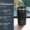 Castagnola Thermosbeker - Koffiebeker To Go - Dubbelwandig - 380 ML - Zwart