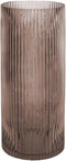 Present Time Vaas Allure Straight - Glas Chocolade Bruin - Ø10x20cm - Modern