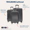 TRVLMORE Kofferset - 3 Delig - 38L Handbagage + 70L en 110L Ruimbagage - Lichtgewicht - Zwart