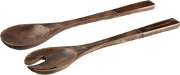 J-Line bestek - hout - bruin - 2 stuks