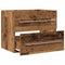 vidaXL - Wastafelmeubel - 60x38,5x48 - cm - spaanplaat - oud - hout